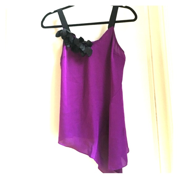 Express purple and black top