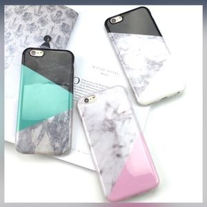 Marble Color Block iPhone Case