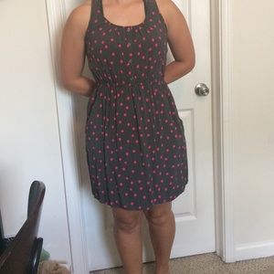 Knee length green dress