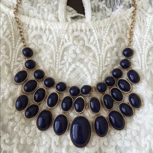 Navy Statement Necklace