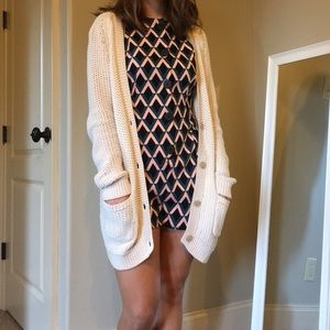 Chunky knit cardigan