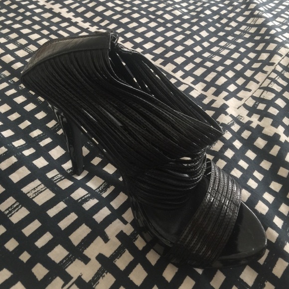 Black Strap Heels