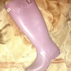 AUTHENTIC GLOSSY LILAC (limited) HUNTER RAIN BOOTS
