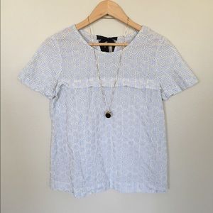 J. Crew Tie Neck Blouse