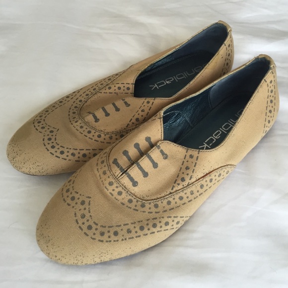 Anthro printed oxfords