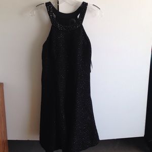 Betsy & Adam, Black, Sequined Dress