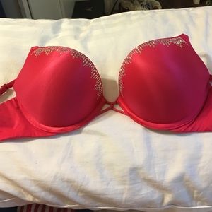VS Bombshell Sexy Red Bra❥