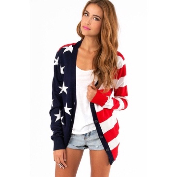 🎉Host Pick🎉American Flag Cardigan