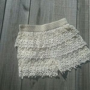 Little girls knit shorts