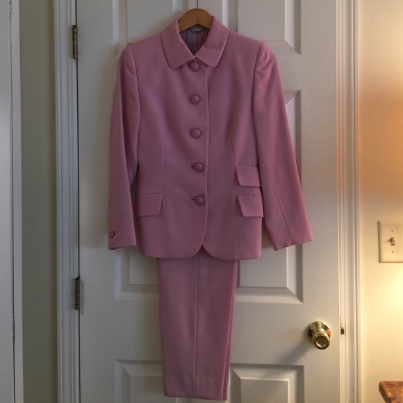 Vintage Gianni Versace lavender pink pant suit.