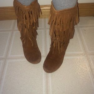 Lauren Conrad fringe boots