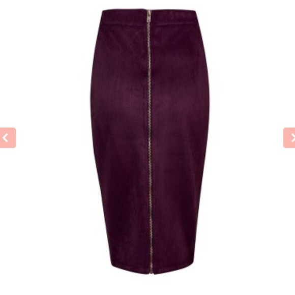 House of CB Skirts Faux Suede Skirt Wine Red Color Poshmark