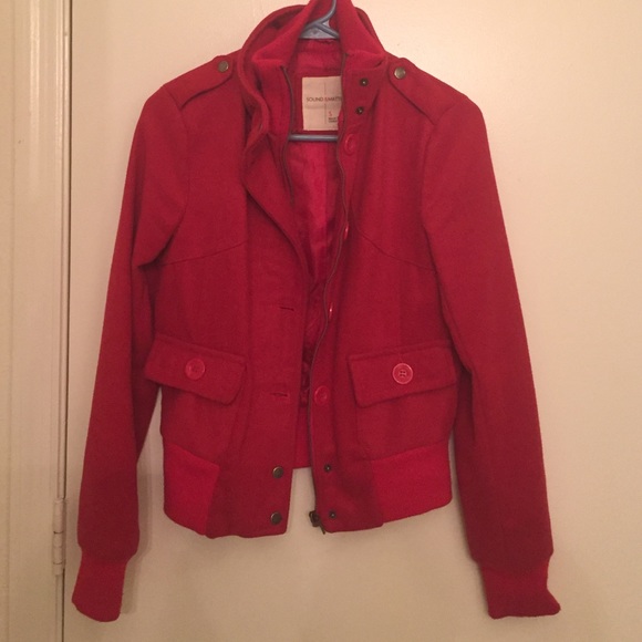 Bright red jacket