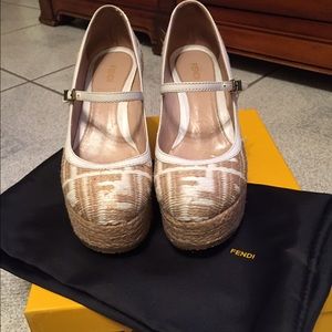 Authentic Fendi Wedges