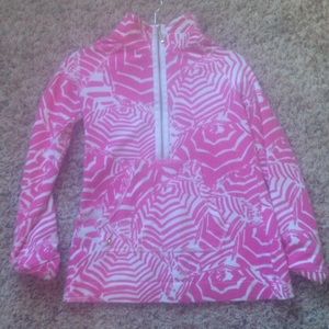 Cutest pink & white Lilly Pulitzer quarter zip!