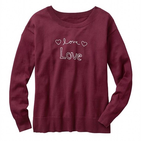 Maroon GAP Love Sweater - Picture 3 of 3