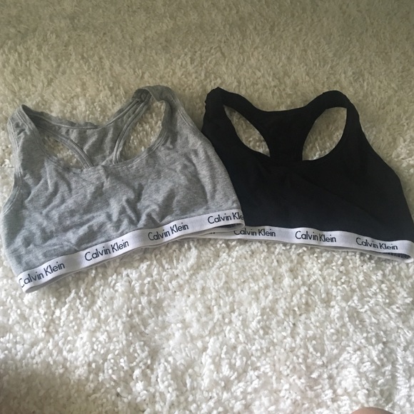 Two Calvin Klein Sports Bras
