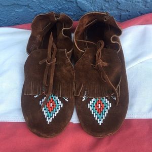 Vintage Taos Suede Moccasins