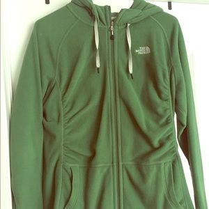 🍃North Face Green Fleece Hoodie🍃