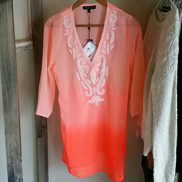 spiaggia dolce  Tops - 🎂 SALE! Sheer ombre tunic