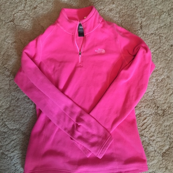 Pink Northface Quarter Zip (Women's small)