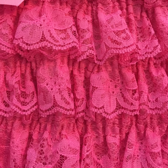 Pink lace romper 12mo - Picture 4 of 4