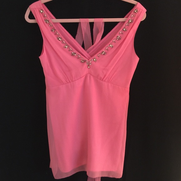 Elie Tahari  pink silk top