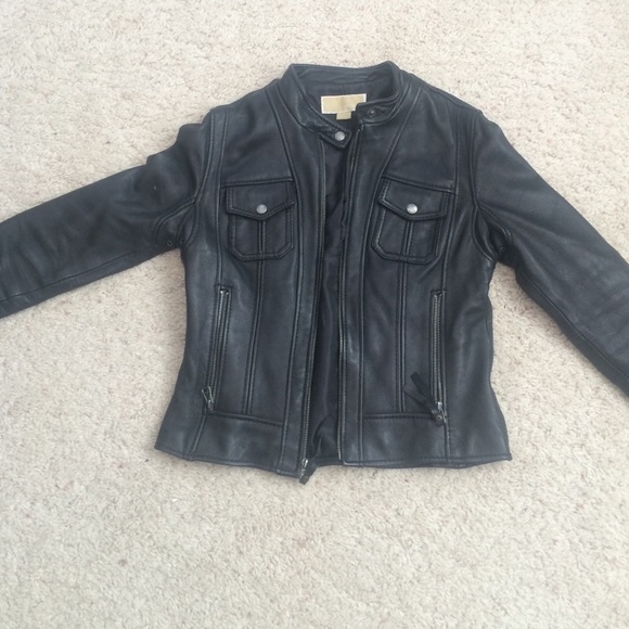 Michael Kors 100% Leather Moto Jacket