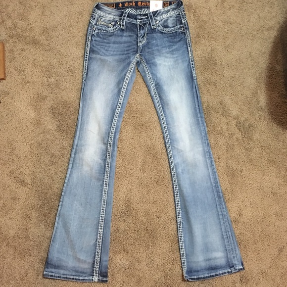 Brand New Rock Revival lightweight denim boot cut