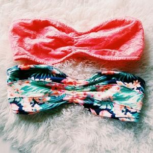 3 VS Pink Bandeau/Bralette Bundle Small