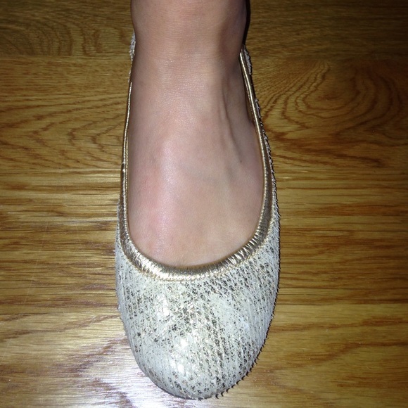 Tory Burch Gold flats