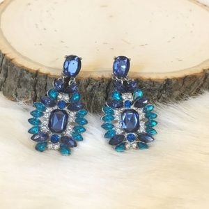 Beautiful Turquoise/Sapphire Earrings