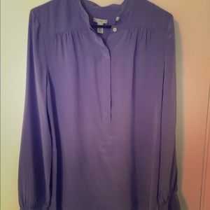 J Crew Purple Silk Blouse