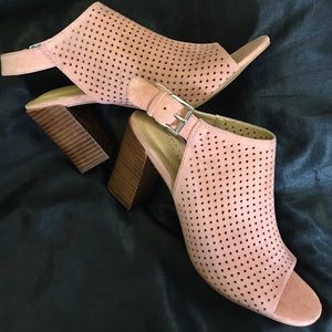 Adam Tucker Suede Wedges