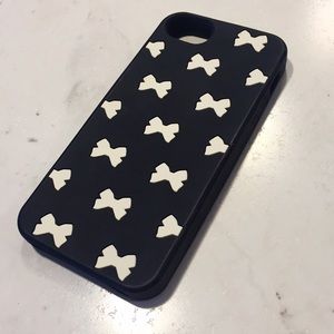 kate spade silicone bow iphone 5 case