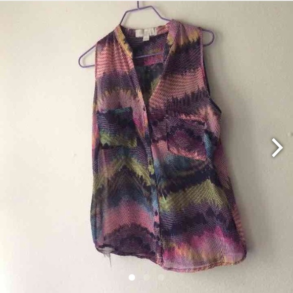 Sheer tank top