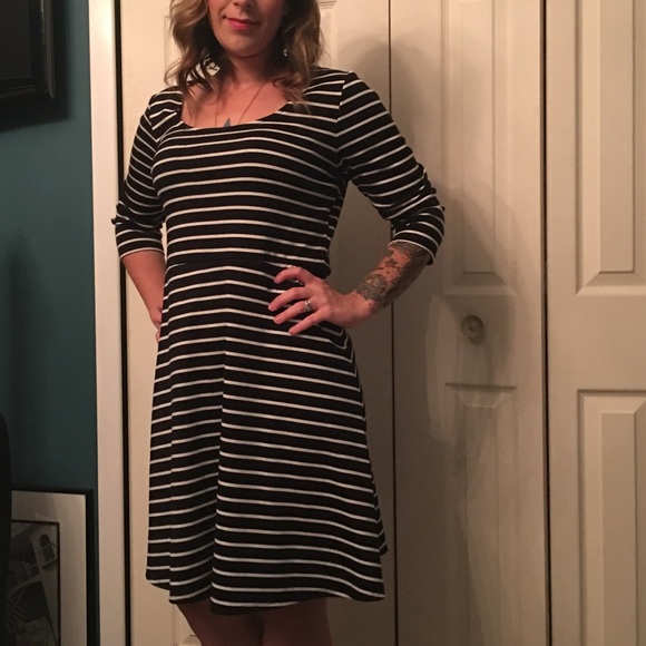 Stretchy striped dress