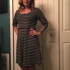 Stretchy striped dress