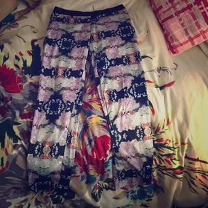 H&M satin printed pants