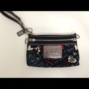 Coach poppy wristlet