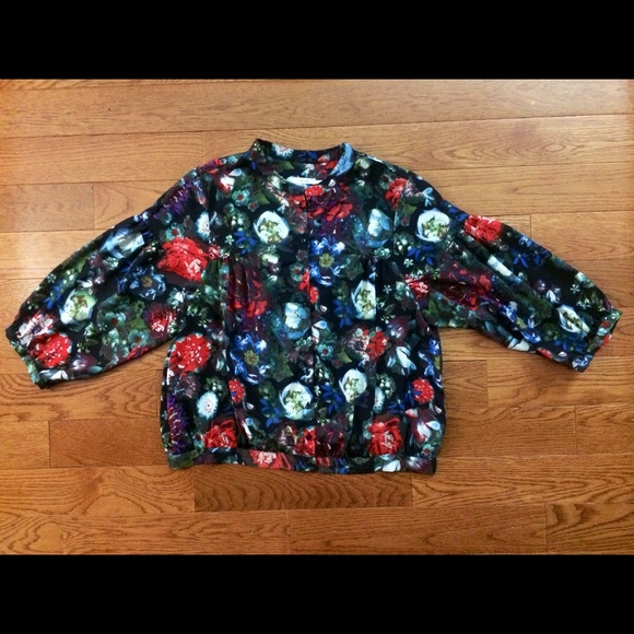 Flower Patterned Blouse - image 1