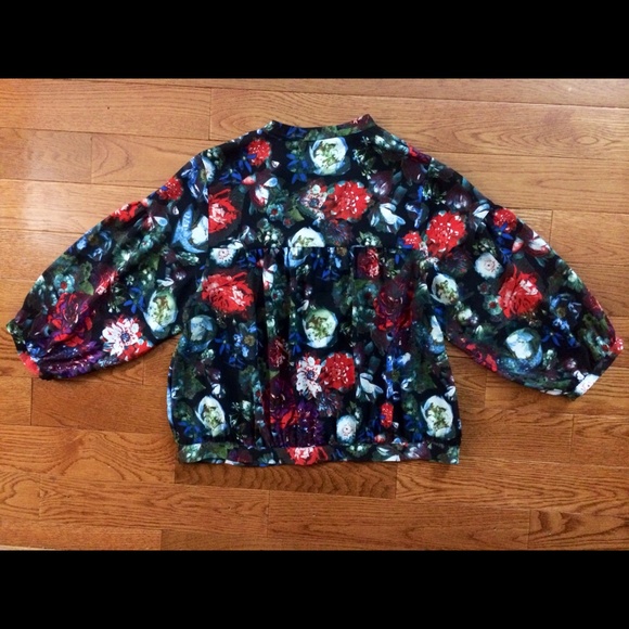 Flower Patterned Blouse - image 2