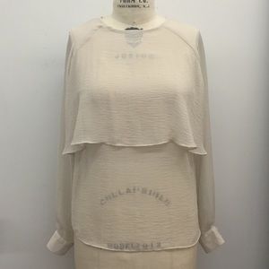 TOPSHOP Double Layered Blouse