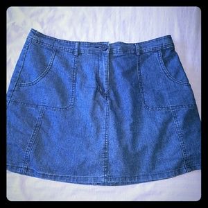 Denim skort size 14