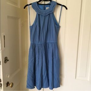 Blue party dress • Anthropologie