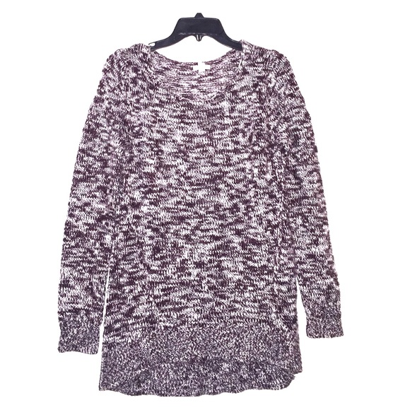 Nordstrom BP Maroon and White Patterned Sweater