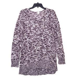 Nordstrom BP Maroon and White Patterned Sweater