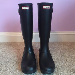 Black Matte Hunter Boots
