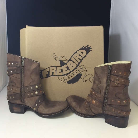 NEW Freebird by Steven 'Haley' Distressed Boots - Picture 2 of 3