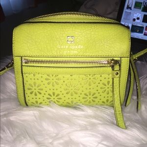 Kate Spade Lime Green Cross body Handbag